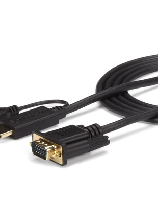 StarTech.com HDMI to VGA Cable – 6ft 2m - 1080p – Active Conversion – HDMI to VGA Adapter Cable for Your VGA Monitor / Display (HD2VGAMM6)