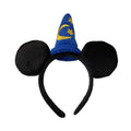 CLGIFT Wizard Sorcerer Mickey Ears, Iridescent and Classic Minnie Ears - Pick Your Color: Silver, Gold, Blue, Rainbow Sparkle, or Red Sequin (Boy Sorcerer)