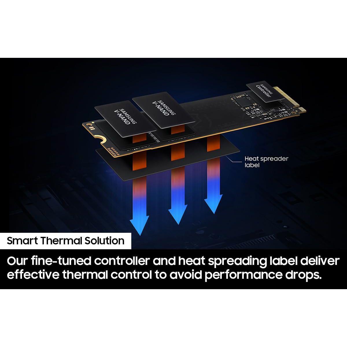 Samsung 990 EVO SSD 2TB, PCIe Gen 4x4, Gen 5x2 M.2 2280 NVMe Internal Solid State Drive, Speeds Up to 5,000MB/s, Upgrade Storage for PC Computer, Laptop, MZ-V9E2T0B/AM, Black