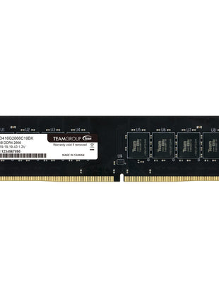 TEAMGROUP Elite DDR4 16GB Single 2666MHz (PC4-21300) CL19 Unbuffered Non-ECC 1.2V UDIMM 288 Pin PC Computer Desktop Memory Module Ram Upgrade - TED416G2666C1901
