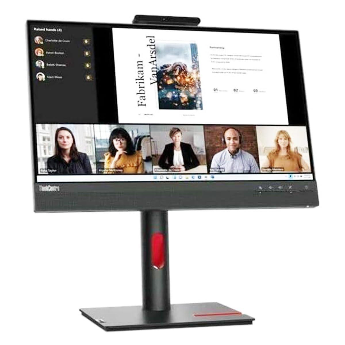 Lenovo ThinkCentre TIO22GEN5 22" Class Webcam Full HD LED Monitor - 16:9 - Black