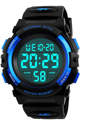 A ALPS Digital Watch with Rubber Band for Kids - Waterproof, Shockproof, Daily Use
