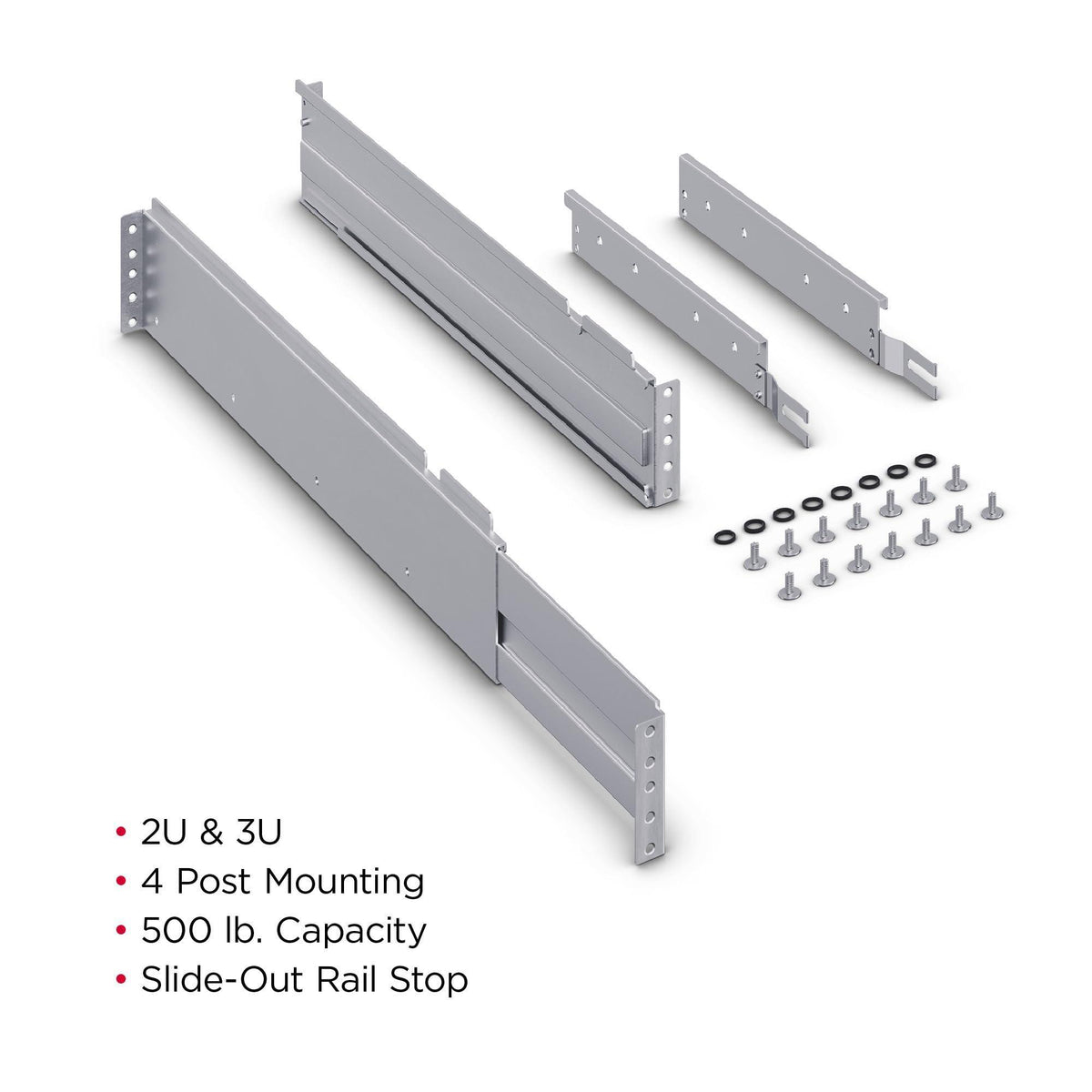 CyberPower CP2RAIL02 4-Post Rackmount Kit, 2U/3U, 500 Pound Mounting Kit