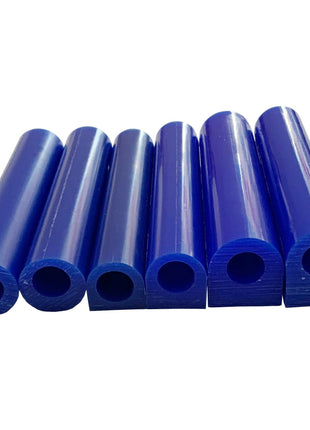 6PCS Blue Ring Wax Tube Carving Wax Mold Hole Round Molding Wax Tool Jewelry Ring Casting Mold Kit Ring Wax Making Kit