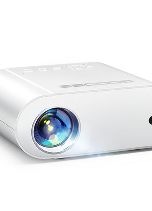 GooDee Smart Viedo Projector 4K with WiFi and Bluetooth, 1000ANSI Brightness Auto Keystone Focus Mini Movie Projector Portable for Home Theather Indoor/Outdoor