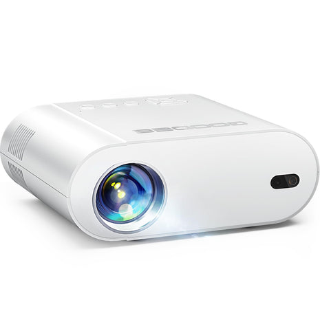GooDee Smart Viedo Projector 4K with WiFi and Bluetooth, 1000ANSI Brightness Auto Keystone Focus Mini Movie Projector Portable for Home Theather Indoor/Outdoor