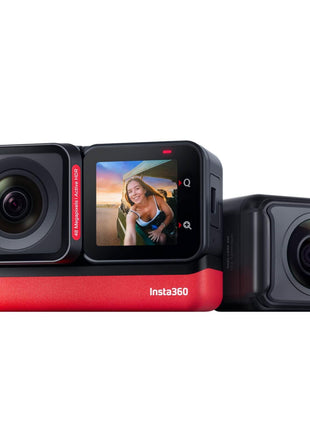 insta360 ONE RS Twin Edition - Waterproof 4K 60fps Action Camera & 5.7K 360 Camera with Interchangeable Lenses, Stabilization, 48MP Photo, Active HDR, AI Editing