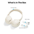 Soundcore by Anker Q20i Hybrid Active Noise Cancelling Headphones, Wireless Over-Ear Bluetooth, 40H Long ANC Playtime, Hi-Res Audio, Big Bass, Customize via an App, Transparency Mode (White)