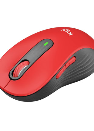 Logitech Wireless Mouse Signature M650 L Full Size - Large Hands, 2-Year Battery, Silent Clicks, Customizable Buttons, Bluetooth, PC/Mac/Chromebook - Classic Red, Right-Handed, Large