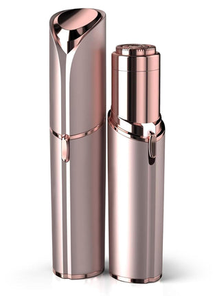 Facial Hair Remover for Women - as Seen on TV Painless Face Shaver - Electric Hair Removal Device for Face Lips Peach Fuzz with Light (Rose Gold)