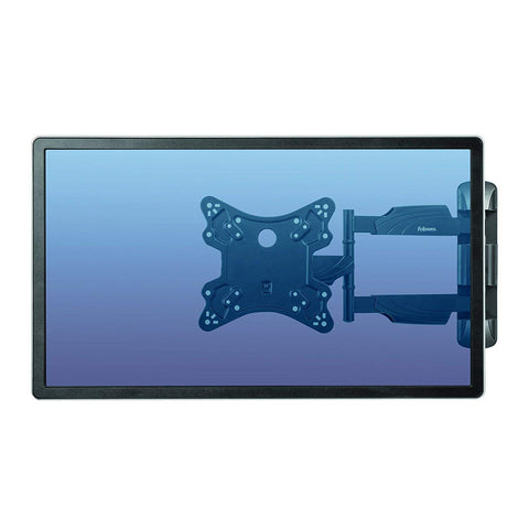 Fellowes 8043601 Floating TV Stand, Wall Mounted Full Motion TV Mount, 55 Inch Monitor Capacity