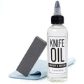PuGez Knife Oil Rust Eraser Kit, Extra Large Rust Remover for Knives, Sword Maintenance Oil (3.4 oz) for Carbon Steel Blade, Cleaning, Protection And Lubricant Care Set