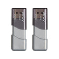 PNY P-FD256X2TBOP-MP 256GB Turbo Attaché 3 USB 3.0 Flash Drive,Silver (Pack of 2)