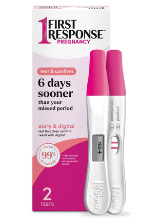 First Response Test & Confirm Pregnancy Test, unisex adult 1 Line Test and 1 Digital Test Pack