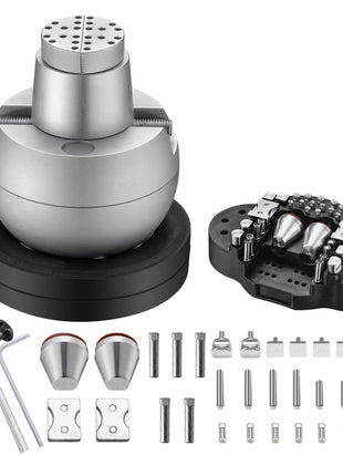 DZQ Ball Vise 5 inch Engraving Setting Tool 360°Rotation Professional Ball Vise 36PCS Attachment Jewelry Engraving Block Tools Standard Block