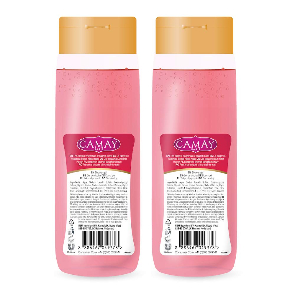 Camay Paris Romantique Shower Gel, 500 ml (Pack of 2)