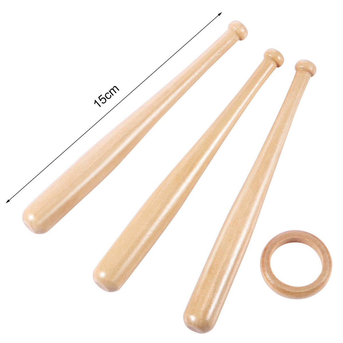 Honoson Baseball Stand Holders Balls Display Bat Wooden Stand Holder Display Centerpieces Tables for Baseball Sports Lover(1 Pack)