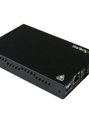 StarTech.com Singlemode (SM) LC Fiber Media Converter for 1Gbe Network - 10km - Gigabit Ethernet - 1310nm - with SFP Transceiver , TAA (ET91000SM10)