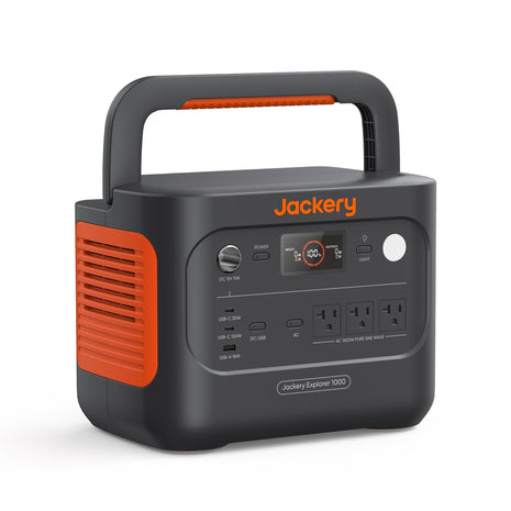 Jackery Explorer 1000 v2 Portable Power Station,1070Wh,1500W | 1 Hr Fast Charge, LiFePO4 Battery, 100W USB-C Output, Solar Generator for Camping, Emergency, RV (Solar Panel Optional)