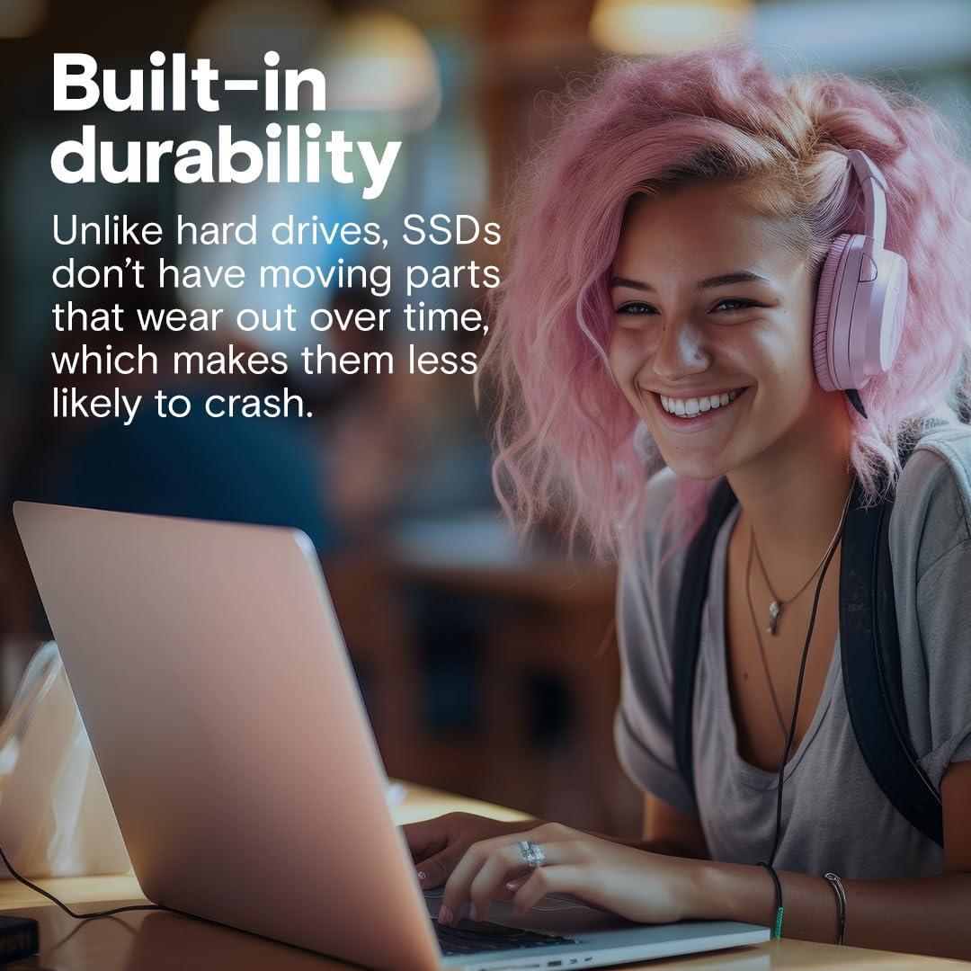 Crucial BX500 2TB 3D NAND SATA 2.5-Inch Internal SSD, up to 540MB/s - CT2000BX500SSD1, Solid State Drive