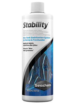 Seachem Stability Fish Tank Stabilizer - For Freshwater and Marine Aquariums, 16.9 Fl Oz (Pack of 1)