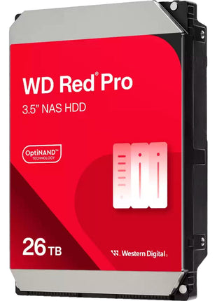Western Digital 26TB WD Red Pro NAS Internal Hard Drive HDD - 7200 RPM, SATA 6 Gb/s, CMR, 512 MB Cache, 3.5 inch - WD260KFGX
