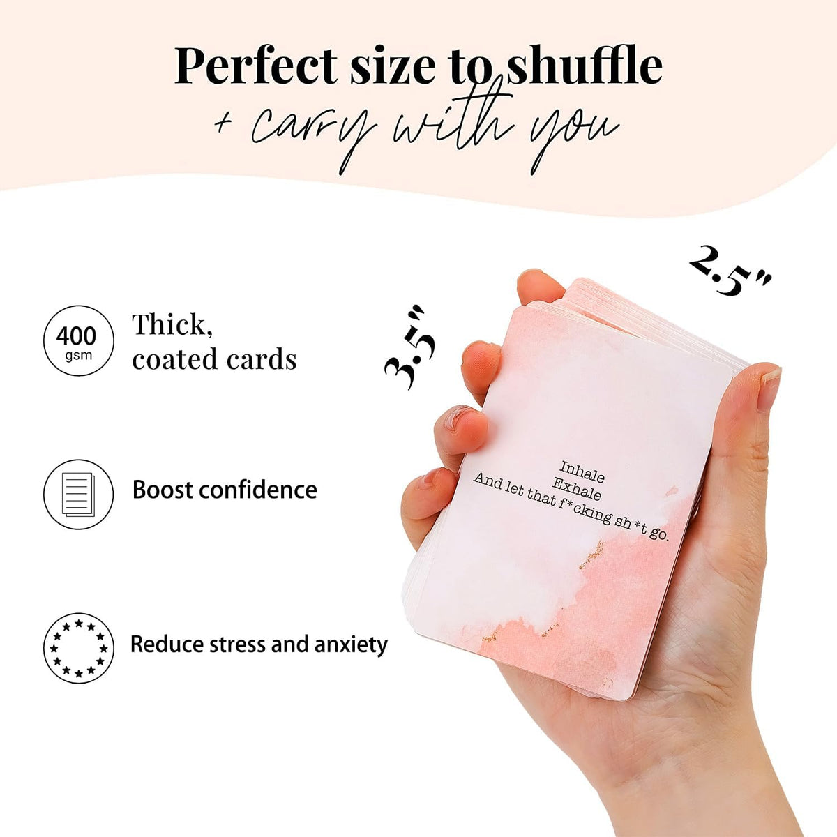 shoprotik Badass Affirmation Cards - Daily Motivational and Inspirational Cards for Women