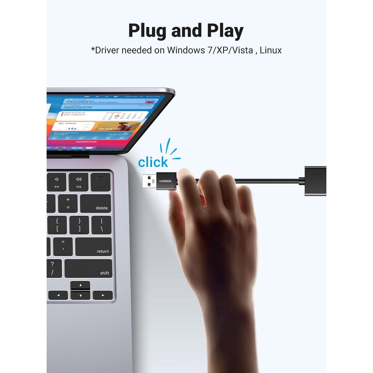 UGREEN USB to Ethernet Adapter, 1000Mbps Plug and Play Ethernet Adapter with USB 3.0, Driver Free, RJ45 LAN Network Dongle Compatible with Nintendo Switch, Laptop, PC, MacBook, Windows, macOS, Linux