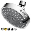 HOPOPRO 5-Mode High Pressure Shower Head - The Washington Post, NBC News, Today TV Show Recommended - High Flow Fixed Showerheads (4 Inch Chrome)
