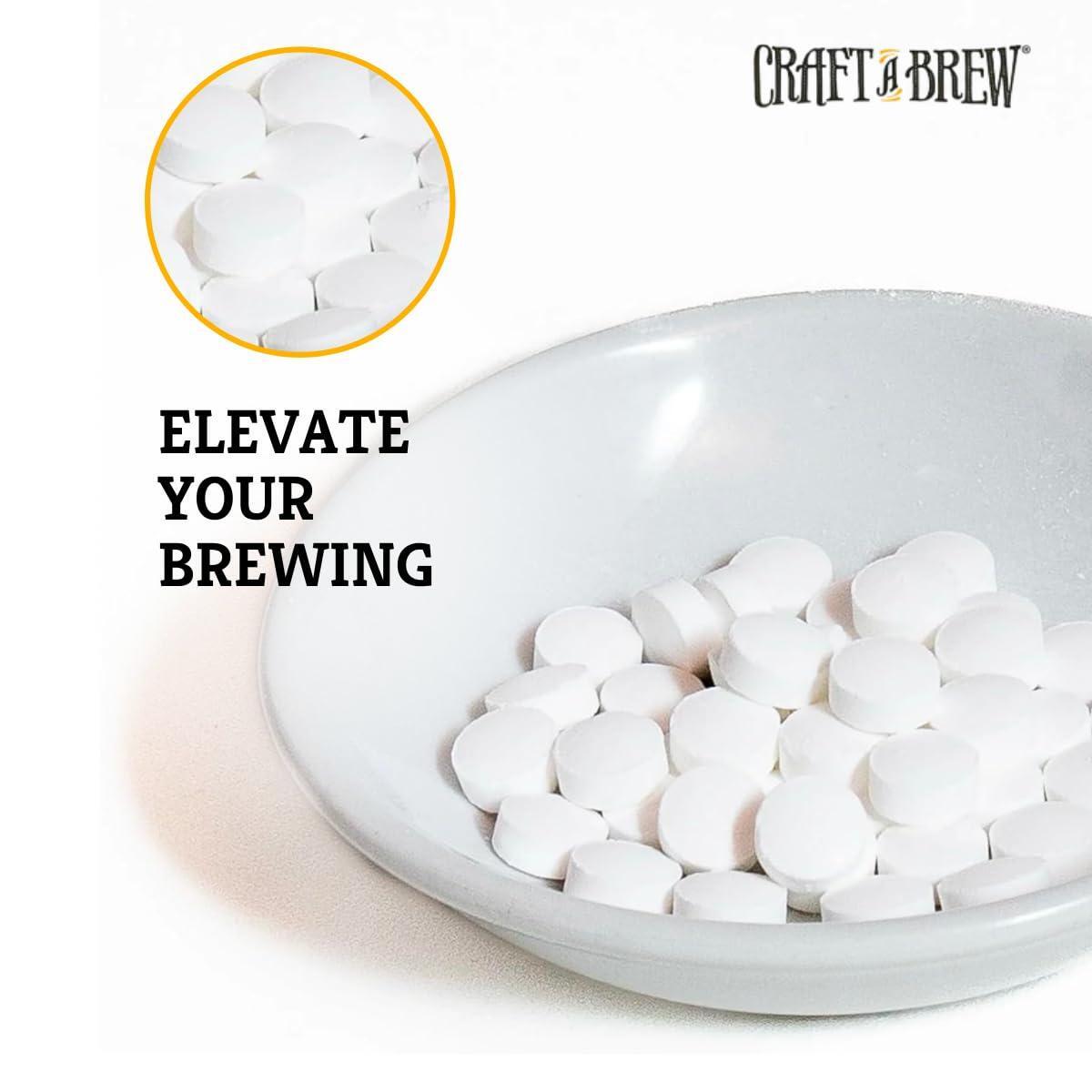 Craft A Brew - Campden Tablets - Sodium Metabisulfite - Sterilant for Winemaking - Ideal for Traditional Grape Wines - Crafting Fruit Wine, Cider - 50 Count