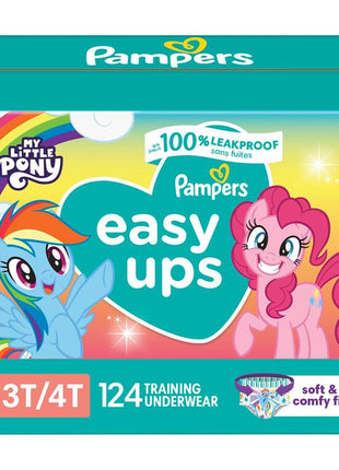 Pampers Easy Ups Training Underwear Peppa Pig Size 5 3T-4T, 124 Count (Packaging May Vary)