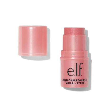 e.l.f. Monochromatic Multi Stick, Travel-Sized Luxuriously Creamy & Blendable Color, For Eyes, Lips & Cheeks, Vegan & Cruelty-Free, Dazzling Peony, 0.17 Oz