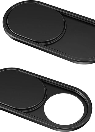 CloudValley Webcam Cover Slide[2-Pack], 0.023 Inch Ultra-Thin Metal Web Camera Cover for Macbook Pro, iMac, Laptop, PC, iPad Pro, iPhone 8/7/6 Plus, Protect Your Visual Privacy [Black]