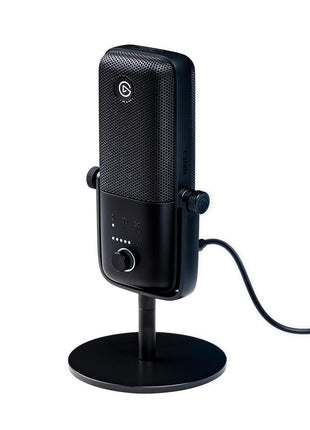 Elgato Wave:3 USB Condenser Microphone for Streaming | Cardioid capsule, 24-bit/96kHz audio, Anti-distortion Clipguard, Free mixer software, Plug and play, For Mac and PC