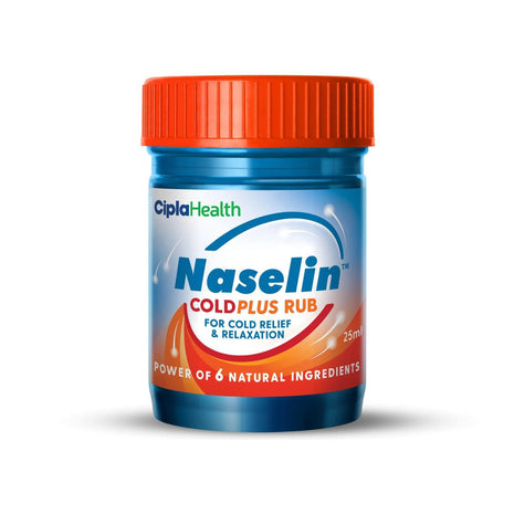 Cipla Naselin Coldplus Rub 25gm | Instant Relief & Relaxation from Cold | ColdRub meant for Adults with the Power of 6 Natural Aromatic Herbs (Pack of 3)