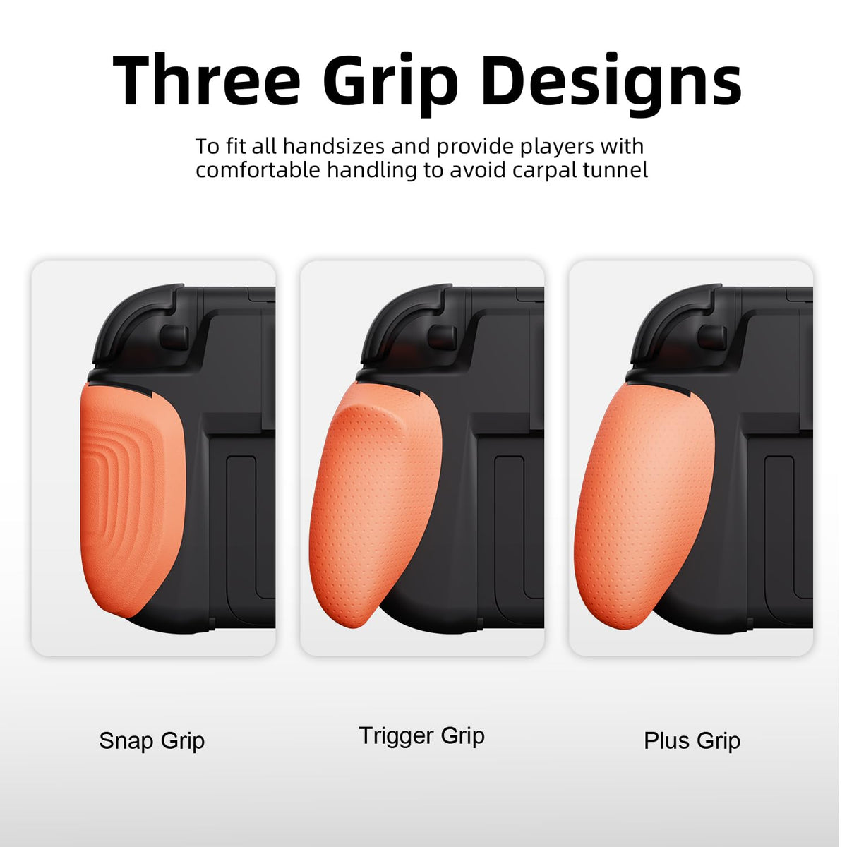 Savage Raven by Skull & Co. NeoGrip: an Ergonomic Grip Hard Shell with Replaceable Grips [to fit All Hands Sizes] for Nintendo Switch 2 - Black