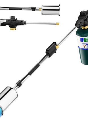 Sondiko Propane Torch Weed Burner, High Output Weed Torch Flamethrower, 30 inch Detachable Long Arm Heavy Duty Blow Torch For Garden, Wood, Ice, Snow, Melting(PROPANE TANK NOT INCLUDED)
