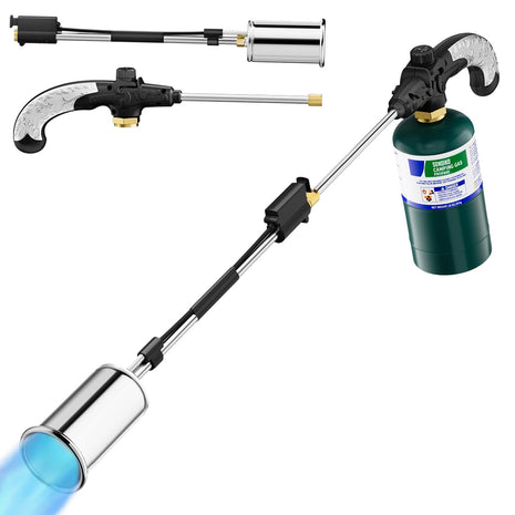 Sondiko Propane Torch Weed Burner, High Output Weed Torch Flamethrower, 30 inch Detachable Long Arm Heavy Duty Blow Torch For Garden, Wood, Ice, Snow, Melting(PROPANE TANK NOT INCLUDED)