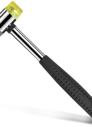 Small Rubber Mallet Hammer – 25 mm Lightweight Double-Sided Rubber and Plastic Head | Non-Slip Ergonomic Grip | Durable, Scratch-Free Tool for Jewelry Making & Repair, Delicate Craft, Furniture Setup