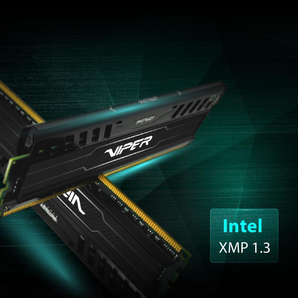 Patriot Memory Viper 3 DDR3 RAM 16GB (2X8GB) 1866MHz CL10 1.5v UDIMM Desktop Gaming Memory Kit Compatible with XMP - PV316G186C0K