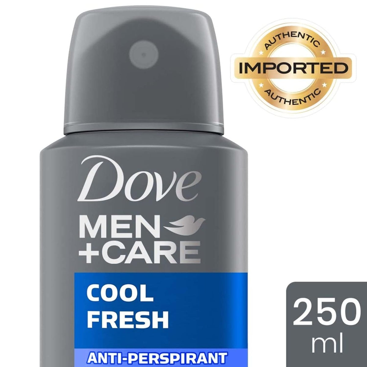 Dove Men+Care Cool Fresh Dry Spray Antiperspirant Deodorant, Up To 48 hrs Protection From Sweat & Odour, Instantly Dry for Cleaner Feel, Dermatologically Proven Formula, Soothes & Moisturises Skin, Long-Lasting Refreshing Scent, 250ml