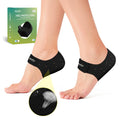 Welnove Gel Heel Protector Cups, Inserts Pads for Women Men, Plantar Fasciitis, Heels Spur Pain Relief, Achilles Tendonitis Dry Cracked Heel Support Cushion Black (W 4.5-9 / M 5-8)