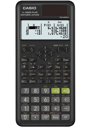 Casio fx-300ES Plus 2nd Edition – Standard Scientific Calculator | 262 Functions, Natural Textbook DisplaySM | Ideal for Middle, High School Math, Statistics & Algebra | Black
