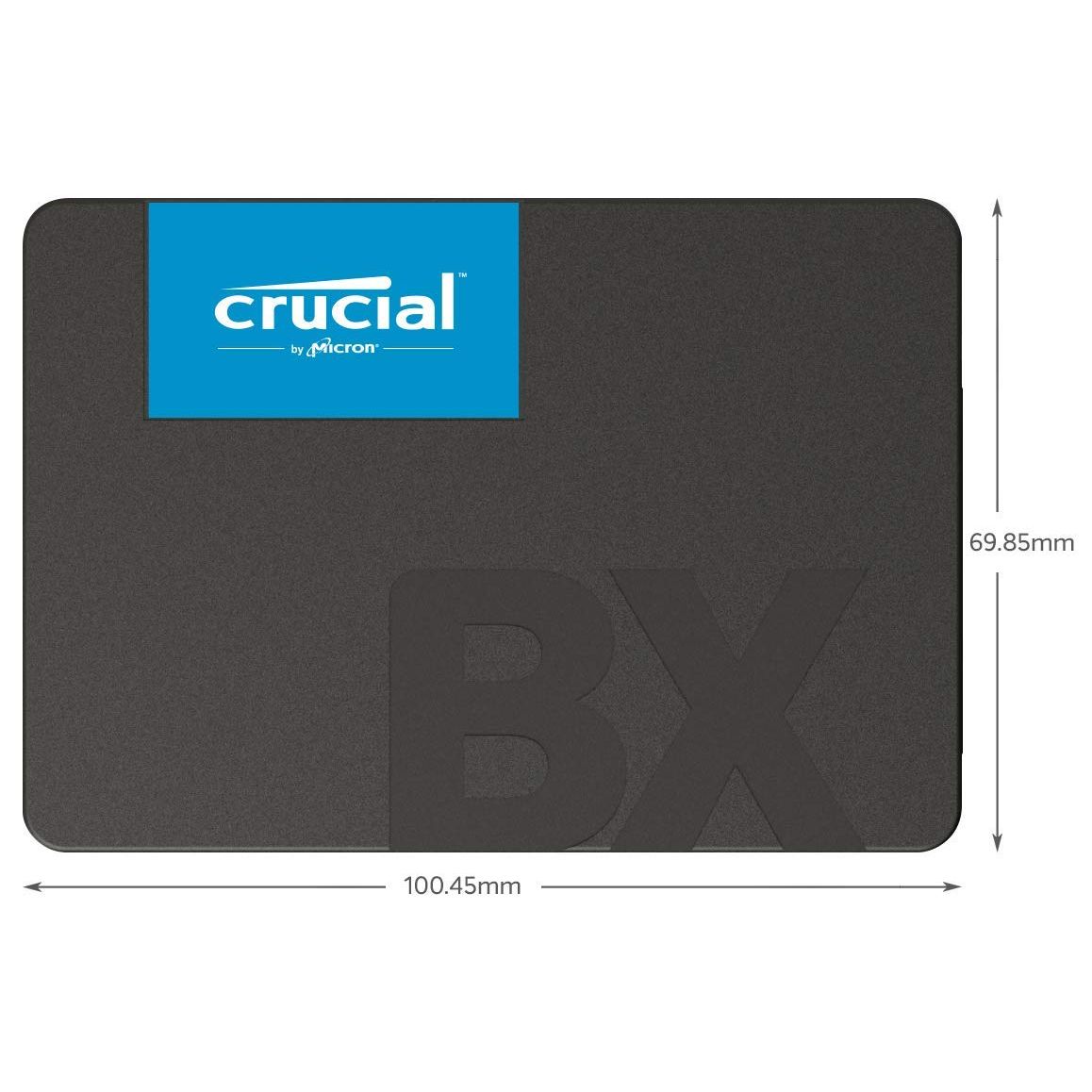 Crucial BX500 2TB 3D NAND SATA 2.5-Inch Internal SSD, up to 540MB/s - CT2000BX500SSD1, Solid State Drive