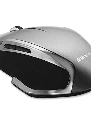 Verbatim 2.4G Wireless 6-Button LED Ergonomic Deluxe Mouse - Computer Mouse with Nano Receiver for Mac and PC – Black