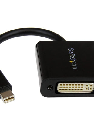 StarTech.com Mini DisplayPort to DVI Adapter - Mini DP to DVI-D Converter - 1080p Video - mDP or Thunderbolt 1/2 Mac/PC to DVI Monitor - Compact mDP 1.2 to DVI Single-Link Adapter Dongle (MDP2DVI3)