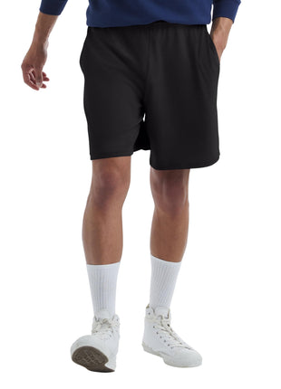 Hanes Mens Jersey Cotton With Pocket Workout-and-training-shorts, Black, Large US