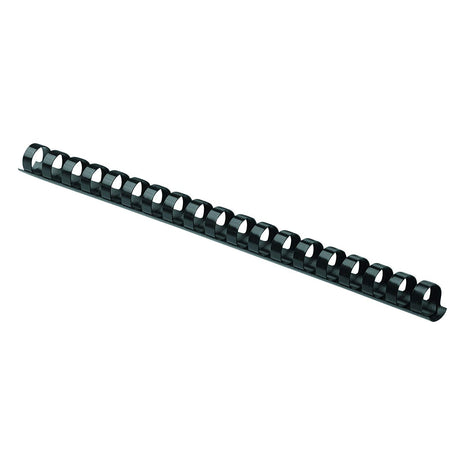 Fellowes Plastic Comb Binding Spines, 3/8 Inch Diameter, Black, 55 Sheets, 100 per Pack, Sold as 5 Pack, 500 Count Total (52325)