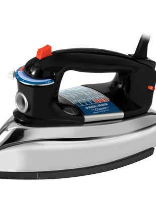 BLACK+DECKER Classic Steam Iron with Aluminum Soleplate