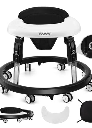 Baby Walker Seat Cushion, Full Wrap-Around Cushion, Black